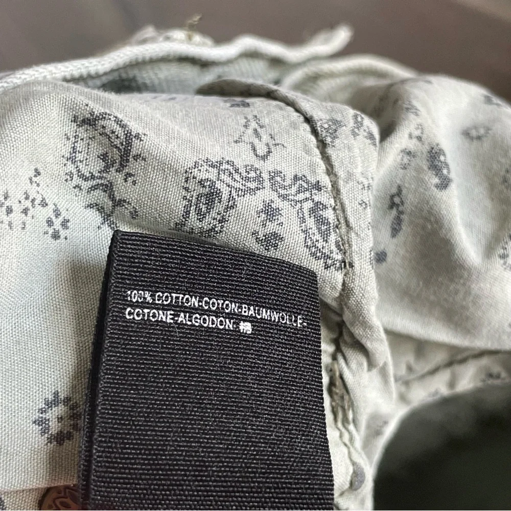 We The Free Sequoia Green Distressed Denim Shorts high rise size 30 100% Cotton - Picture 11 of 11